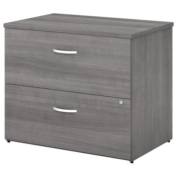 Bush Business Furniture Studio C 2 Drawer Lateral File Cabinet, Platinum Gray