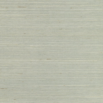 Nantong Light Blue Sisal Grasscloth Wallpaper, Bolt