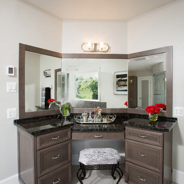 Modern Master Bathroom Remodel with it's own Infrared Sauna in Alexandria VA