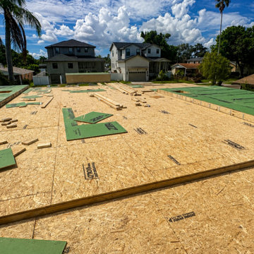 Three-Story Custom Home — Phase 1 of Phase 3: 2nd-Floor Structural Framing