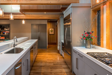 Example of a trendy kitchen design in Sacramento
