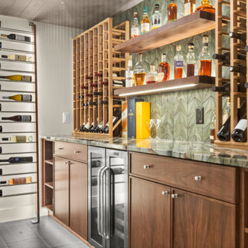From Concrete to Mid-Century Modern Retreat in Slingerlands, NY – Wine or Whiske