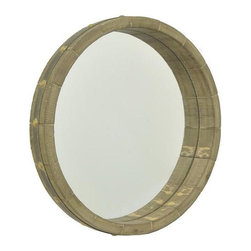 Louden Brown Framed Wall Mirror - Wall Mirrors