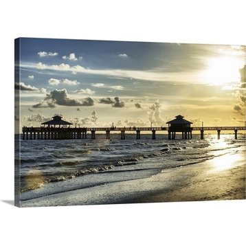 "Fishing Pier Fort Myers Beach" Wrapped Canvas Art Print, 30"x20"x1.5"