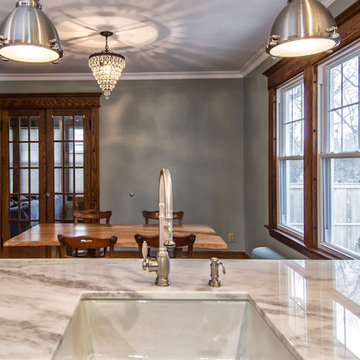 Transitional White Kitchen