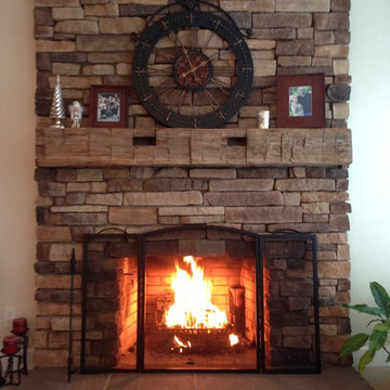 Reclaimed Timber Mantle