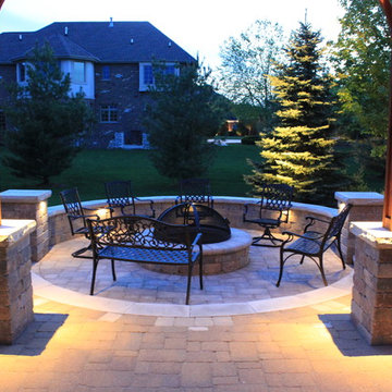 Pergola and Patio in Cobblestone