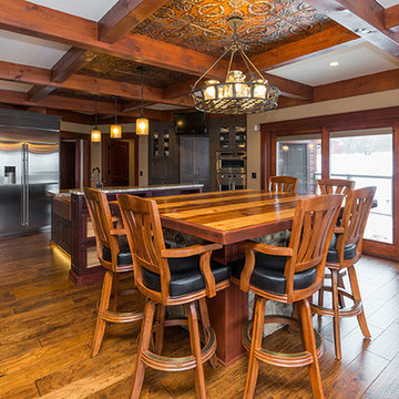 Rustic Lodge Style Kitchen in Runnells, Iowa