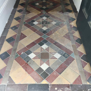 Victorian Tiled Hallway Deep Cleaned and Sealed in Reigate