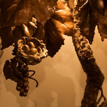 Bronze Grapevine Sculptures - Limited Edition Series by Anne Thull
