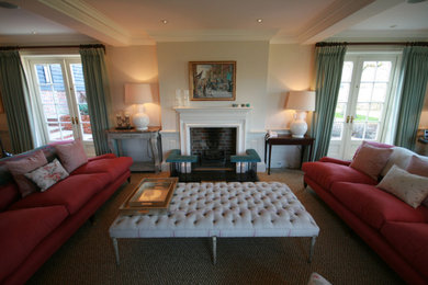 Design ideas for a living room in Surrey.