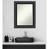 Tuxedo Black Beveled Bathroom Wall Mirror - 23 x 29 in.