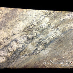 All Natural Stone - Typhoon Bordeaux Granite Slab - Kitchen Countertops