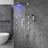 Fontana Trialo Color Changing LED Shower Head With Adjustable Body Jets and Mixe