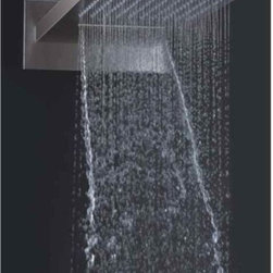 Waterfall and Rainfall Shower Set with Thermostatic Mixer Valve - Showerheads And Body Sprays