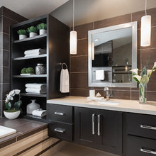 Guest Bath Tub Storage