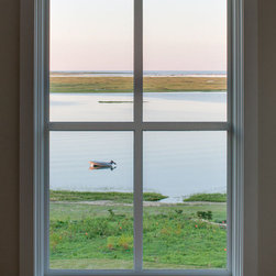 Window with view of the Bay - Arrowhead Point - Cape Cod, MA - Custom Home - Windows