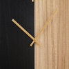 Contemporary Black Wooden Wall Clock 560767