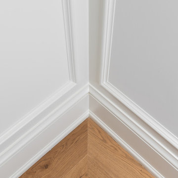 Luxury Full-Height Wainscoting with Applied Mouldings | Tampa Bay