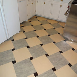 Marmoleum Dual Tile Kitchen Floor - Wall And Floor Tile