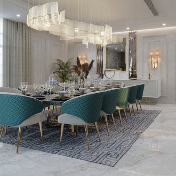 Luxury Penthouse Interior Design – Contemporary Arabic Elegance, Dubai