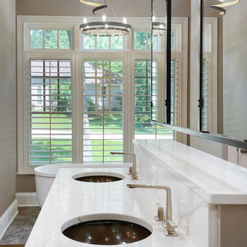 Master Bathroom and Kitchen Add Unique Aspects in Geneva National Home