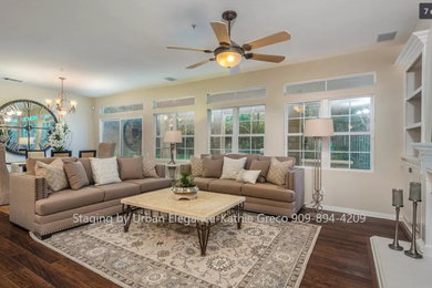Inspiration for a transitional living room remodel in Los Angeles
