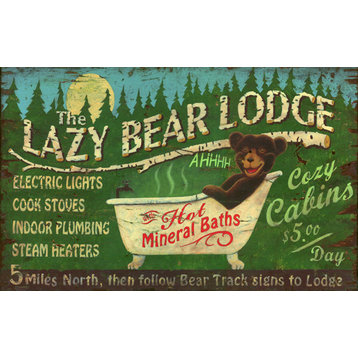 Lazy Bear Sign