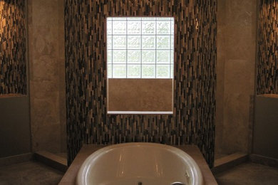 Inspiration for a contemporary bathroom remodel in Miami