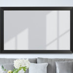 Frame My Mirror - LaRue Framed Wall Mirror, Black, 26"x38" - The clean lines of the LaRue make this a great contemporary frame choice for your mirror. A gently sloping surface adds a touch of dimension to this beautiful black framed mirror.