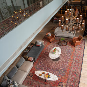Contemporary Double Void Living Room