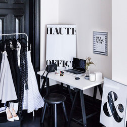 Haute Office (blanc), But First Wifi, Ampersand Marble (blanc) - Prints And Posters