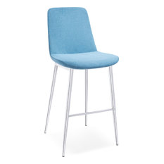 Bellini Modern Living - Athena Counterstool, Set of 2, Blue - Bar Stools and Counter Stools