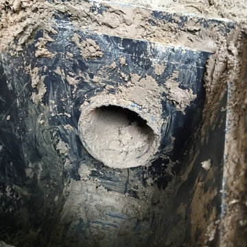 window well drain project