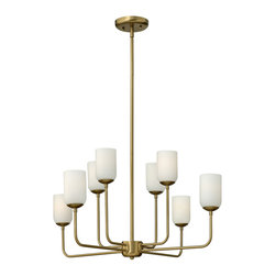 Hinkley Harlow 8-Light Mini Chandelier in Brushed Caramel Finish - Chandeliers