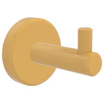 Allied Brass - Malibu Robe Hook - The contemporary minimalist look of the elegant Malibu collection has timeless appeal. The Malibu Robe Hook is constructed of the finest solid brass materials to provide a sturdy hook for your robes and towels. The hook is finished with our designer lifetime finishes to provide unparalleled performance and durability.