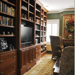 Traditional Built-In Library in Cherry - Furniture