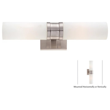 Minka Lavery 4462 2 Light Double Sconce Wall Sconce - Brushed Nickel