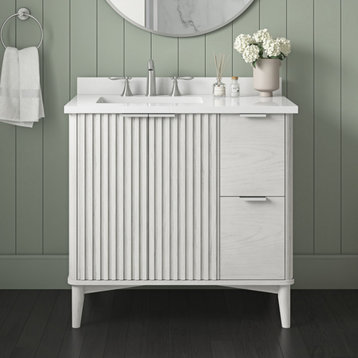 OVE Decors Gabi Single Sink Bathroom Vanity, Nordic Wood, 36 in.