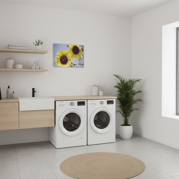 Aged Sunflowers Against Sky Scandinavian Style Wall Art