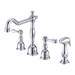 Danze Opulence&trade; Two Handle Kitchen Faucet with Spray - Kitchen Faucets