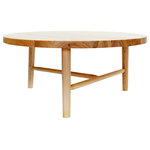 LAXseries - Milking Table, 36" - Refresh your living room with the 36" Milking Table. Don't let the light and airy look fool you, this coffee table is made of durable White Ash and will stand the test of time. Set out some treats for the room to enjoy, or place some fresh flowers on the new star of your seating area.