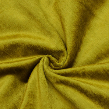 Chartreuse Cotton Velvet By The Yard, 54" Wide Velvet, Upholstery Fabric