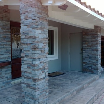 brick columns and block columns