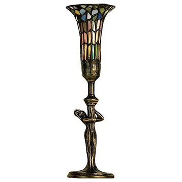 Meyda Lighting 14.5"H Nouveau Lady Lily Accent Lamp