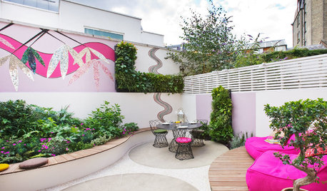 Les mosaïques font pétiller la terrasse