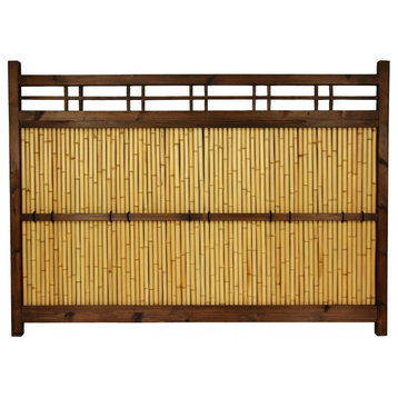 4'x5' Japanese Bamboo Kumo Fence