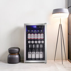 26 Bottles or 90 Cans Countertop Wine Cellar Freestanding - Refrigerators