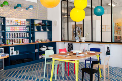 Inspiration for an eclectic dining room remodel in Miami