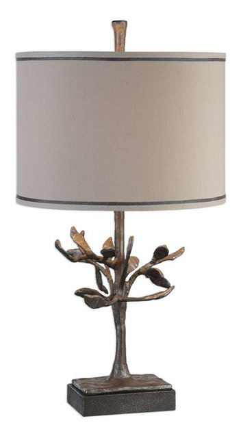 Bronze Silver Tree Sculpture Table Lamp Cast Iron Metal Branches Bronze Silver Tree Sculpture Table Lamp Cast Iron Metal Branches